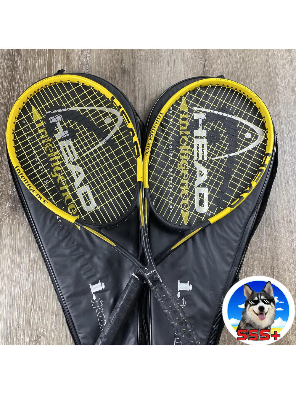 2 HEAD INTELLIGENCE i.Junior Tennis Racquet 4 1/4" Grip w/Padded Bag